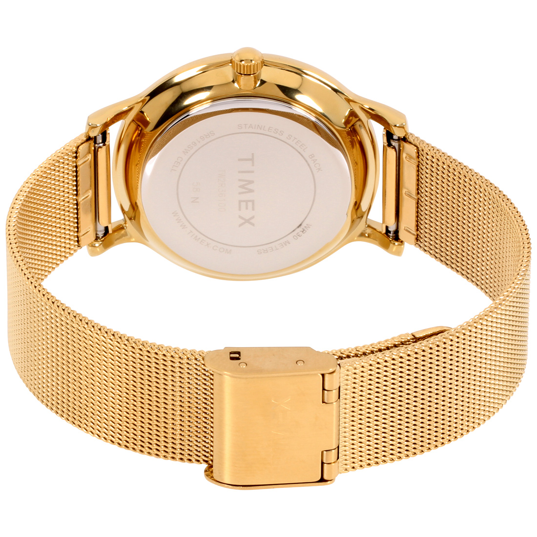 Timex Metropolitan Quartz Movement Gold Dial Ladies Watch TW2R36100 | eBay