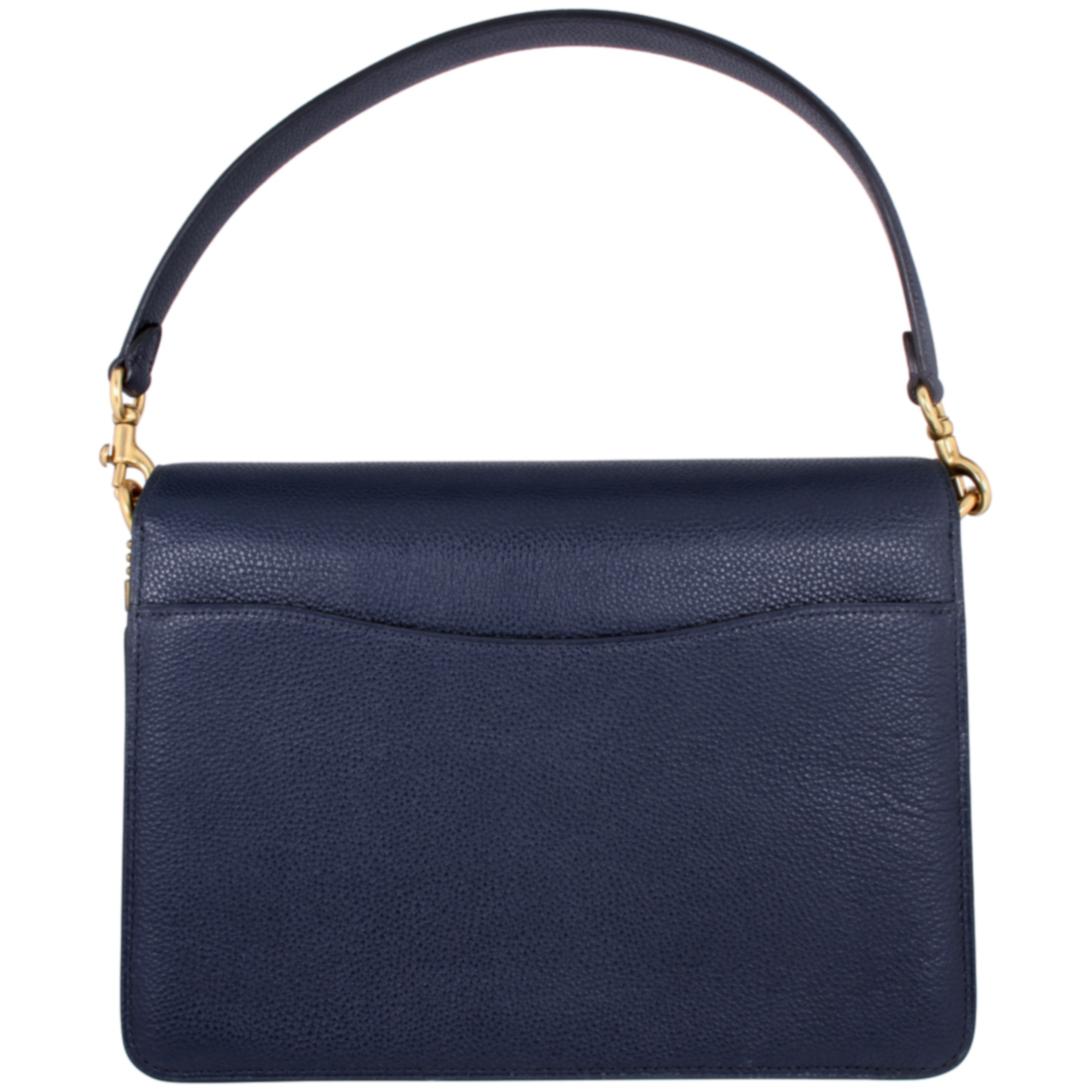 small navy leather purse