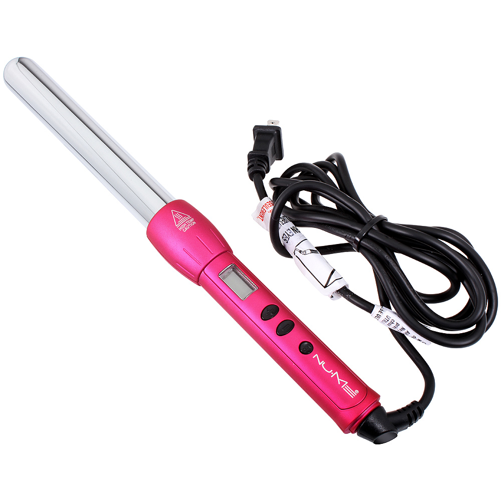 Nume Magic Curling Wand, 25mm Barrel For Glam Curls, Pink 817845013313