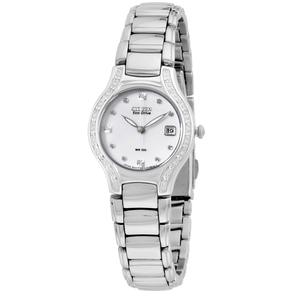 citizen eco drive women's watch silver