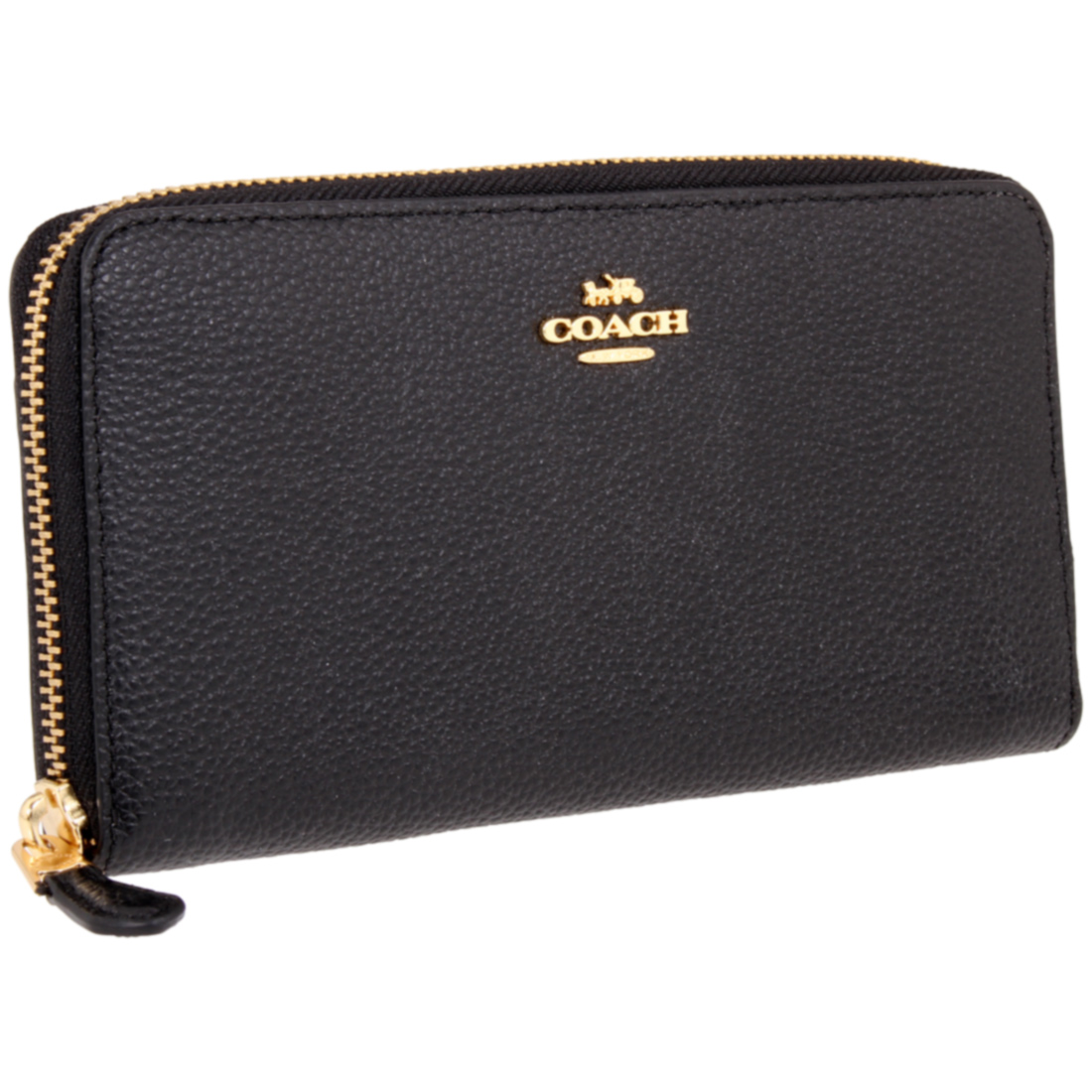 Coach Accordion Ladies Small Black Leather Wallets 58059LIBLK ...