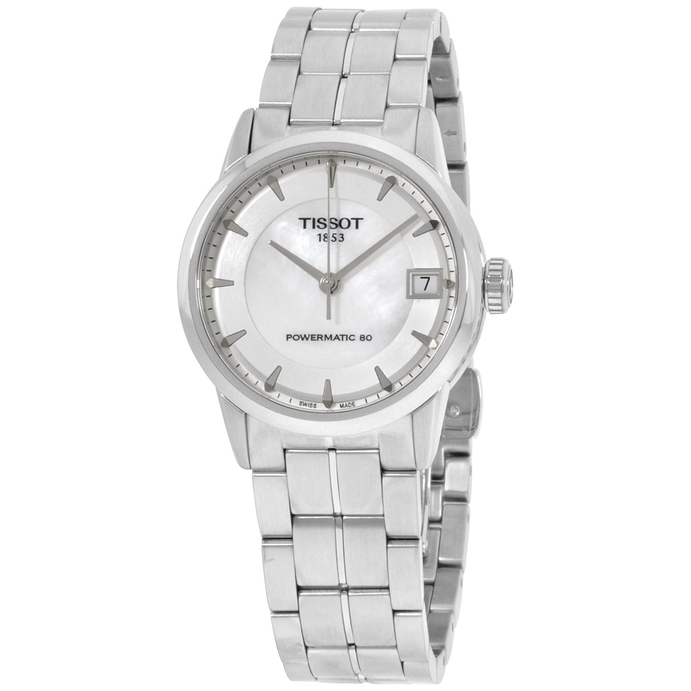 Tissot Luxury Automatic Mother Of Pearl Dial Ladies Watch ...