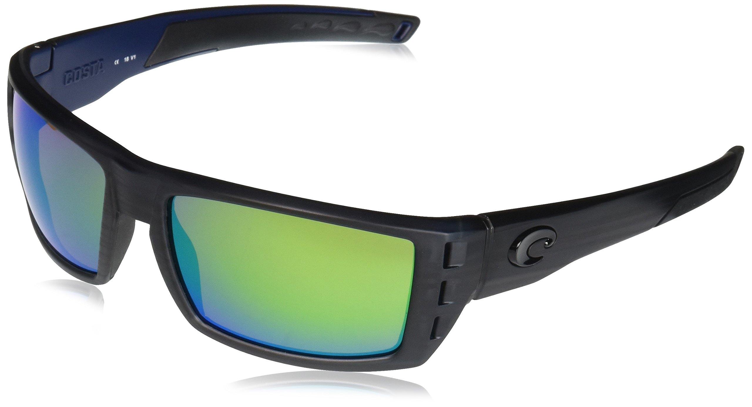 Costa Rafael Two Tone Plastic Frame Green Mirror Lens Sunglasses