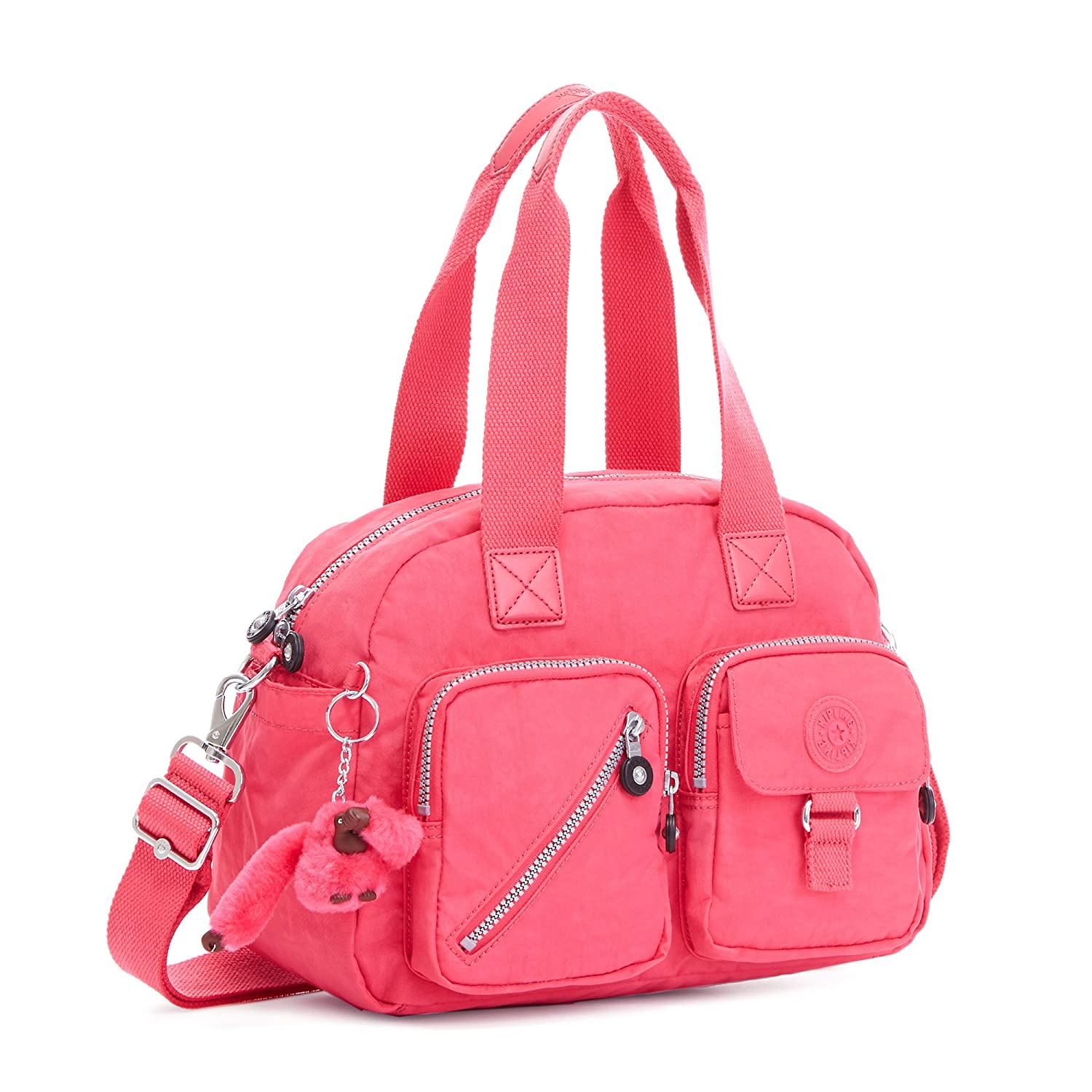 Kipling Defea Ladies Small Vibrant Pink Polyester Crossbody Bag HB-3170 ...