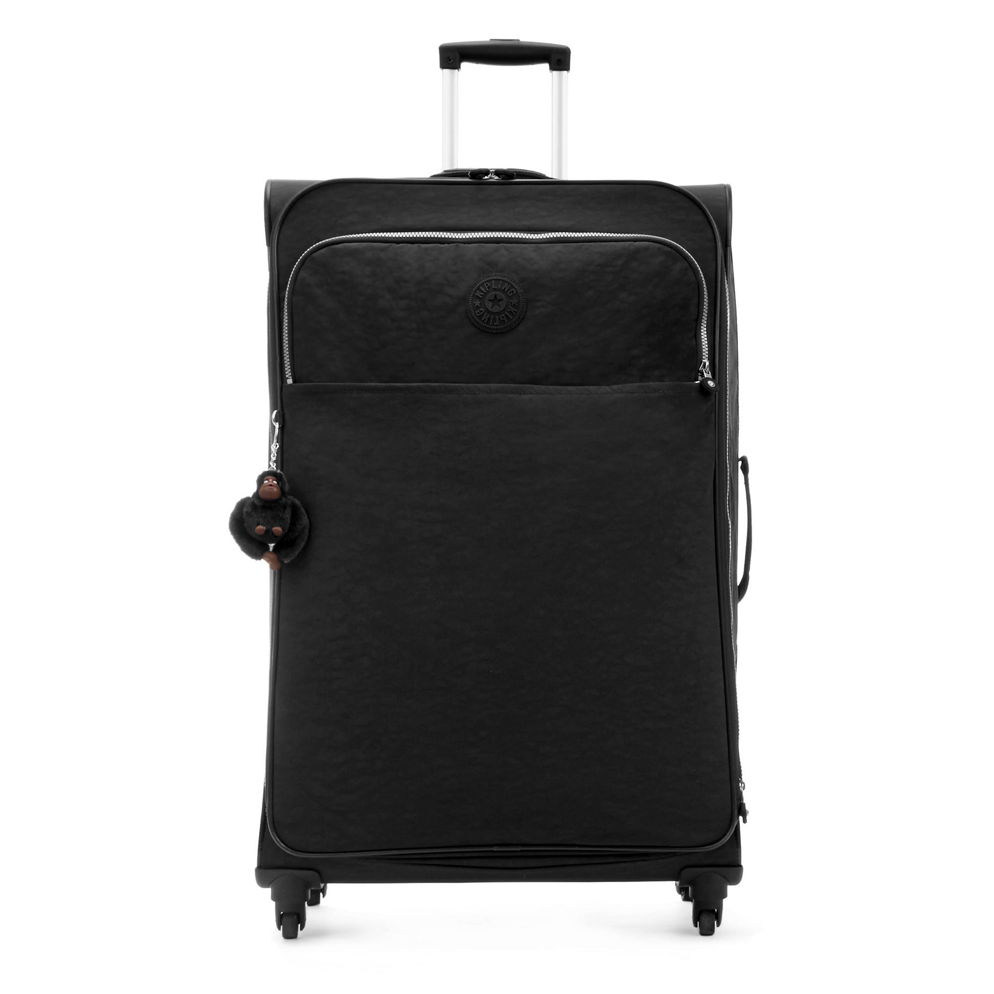 Kipling Parker Ladies Large Black Nylon Rolling Luggage Bag WL4803