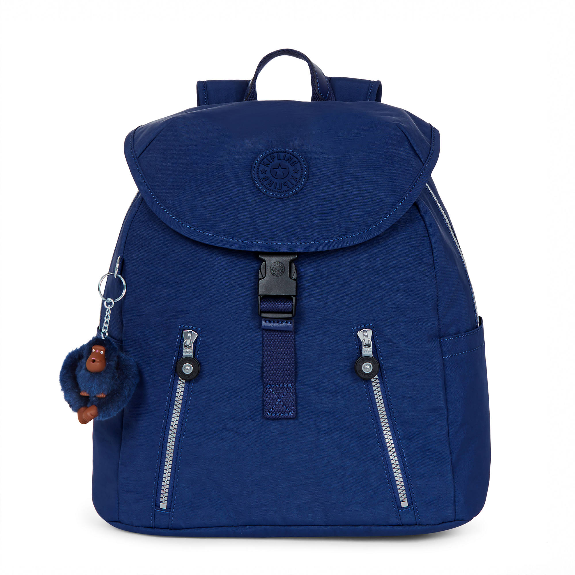 Kipling Zakaria Printed Ladies Medium Ink Blue Polyester Casual Daypack