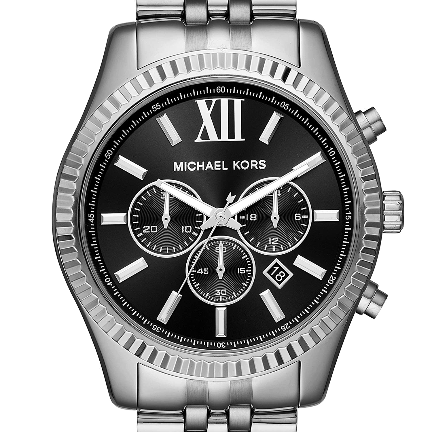 Michael Kors Lexington Quartz Movement Black Dial Men's Watches MK8602 ...