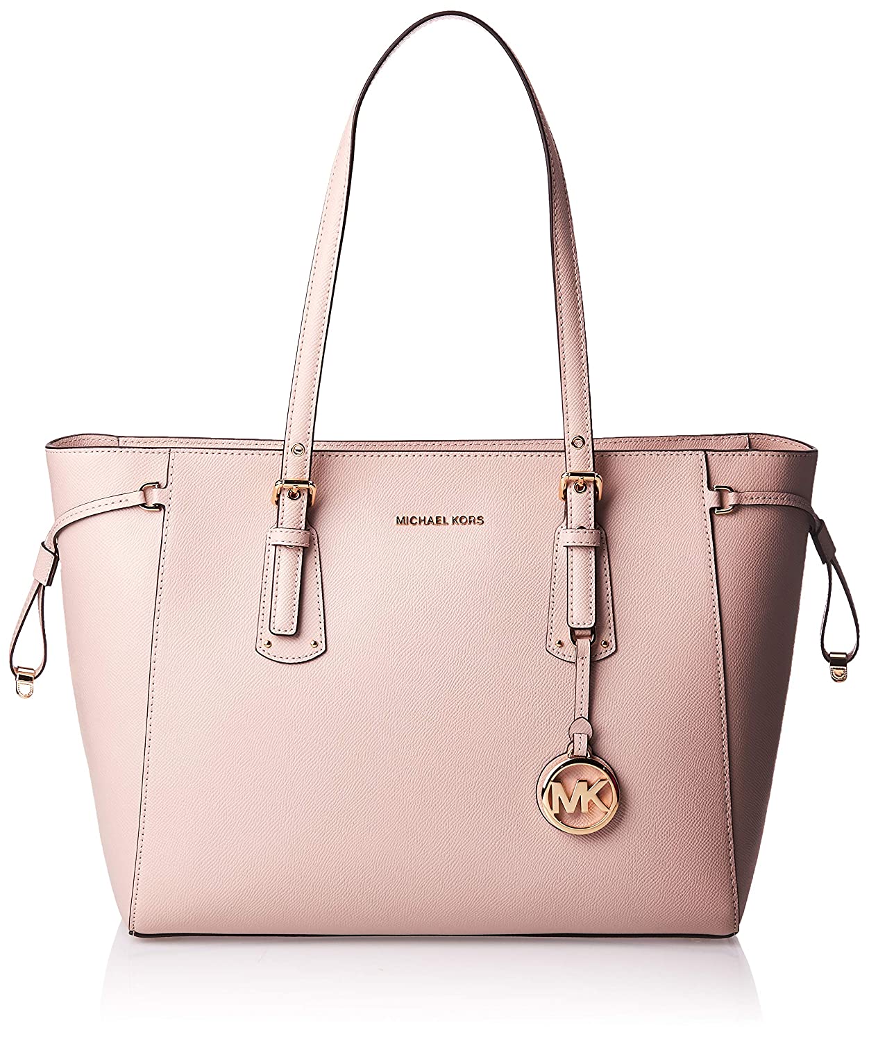 Pink Michael Kors Purse With Studs Earrings
