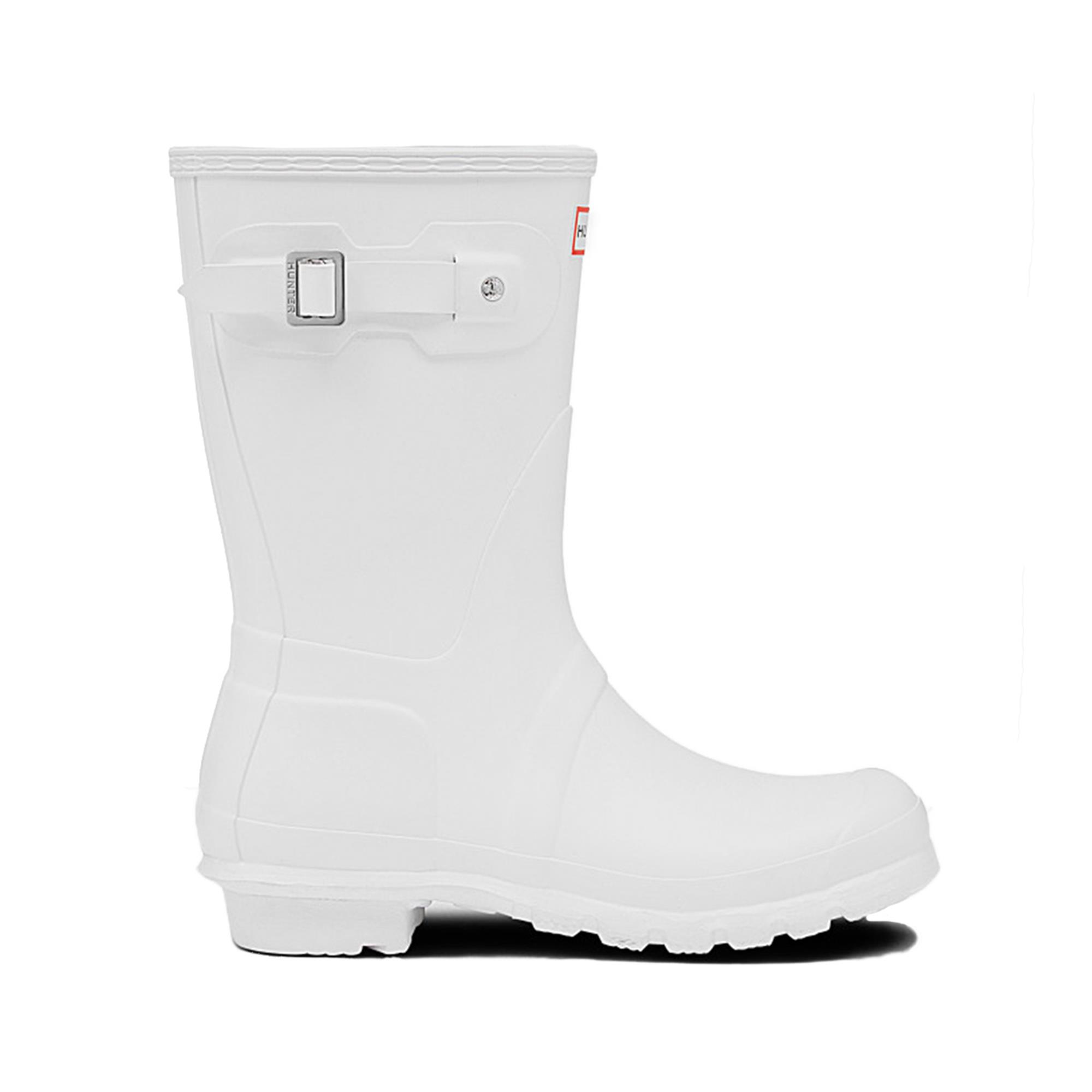 Hunter Original Short Ladies White Boots 5 5054916139601 | eBay