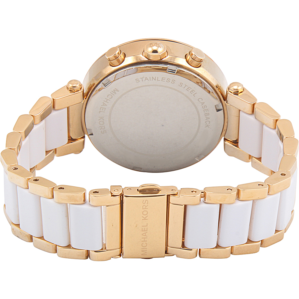 Michael Kors Lexington Quartz Movement White Dial Ladies Watch MK5774