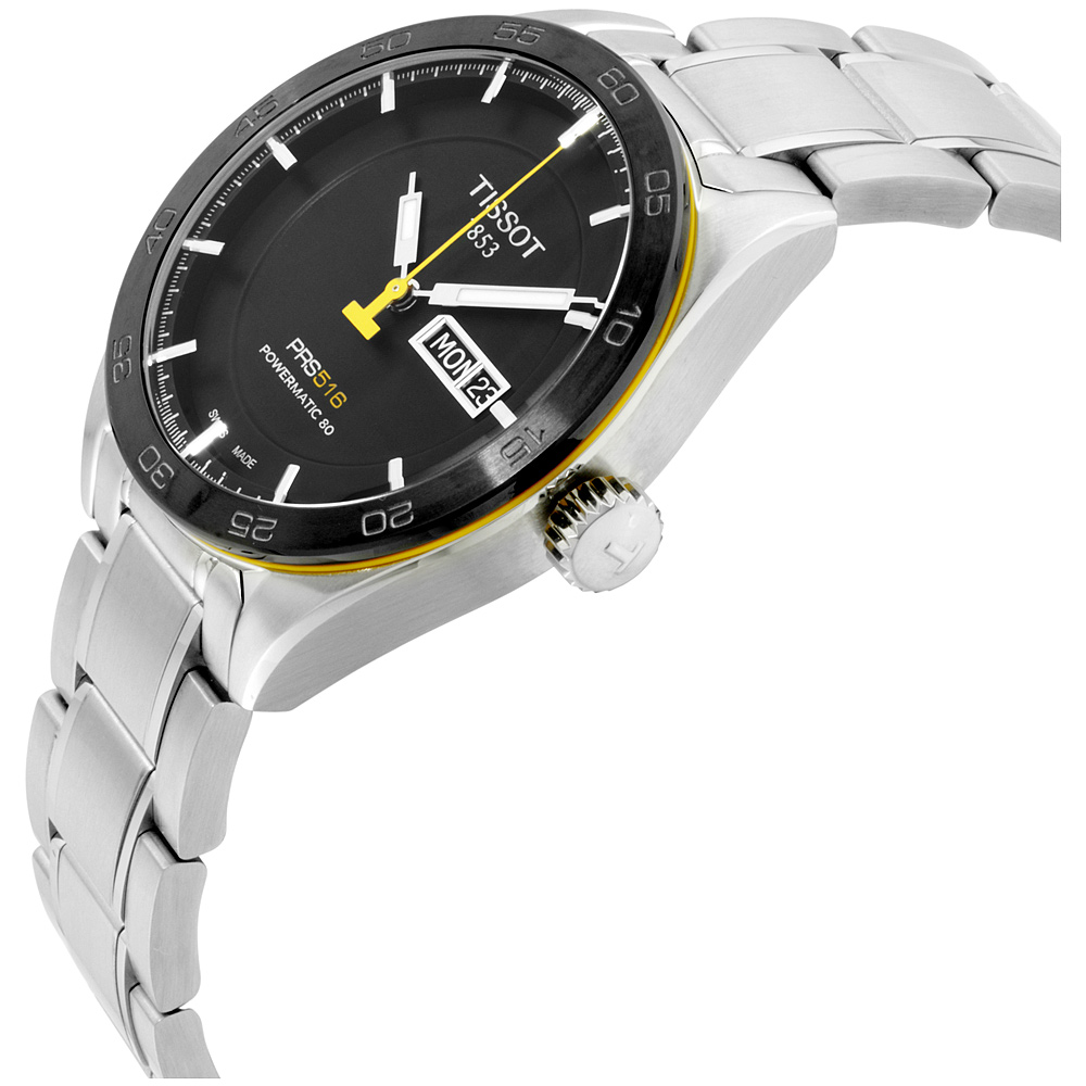 Tissot PRS 516 Powermatic 80 Automatic Black Dial Men's Watch