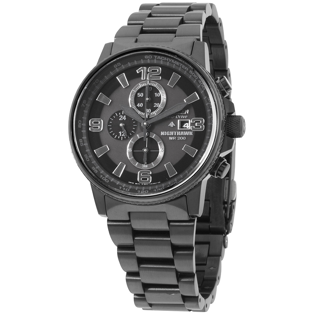 Citizen Nighthawk EcoDrive Black Dial Men's Watch CA029558E 13205095511 eBay