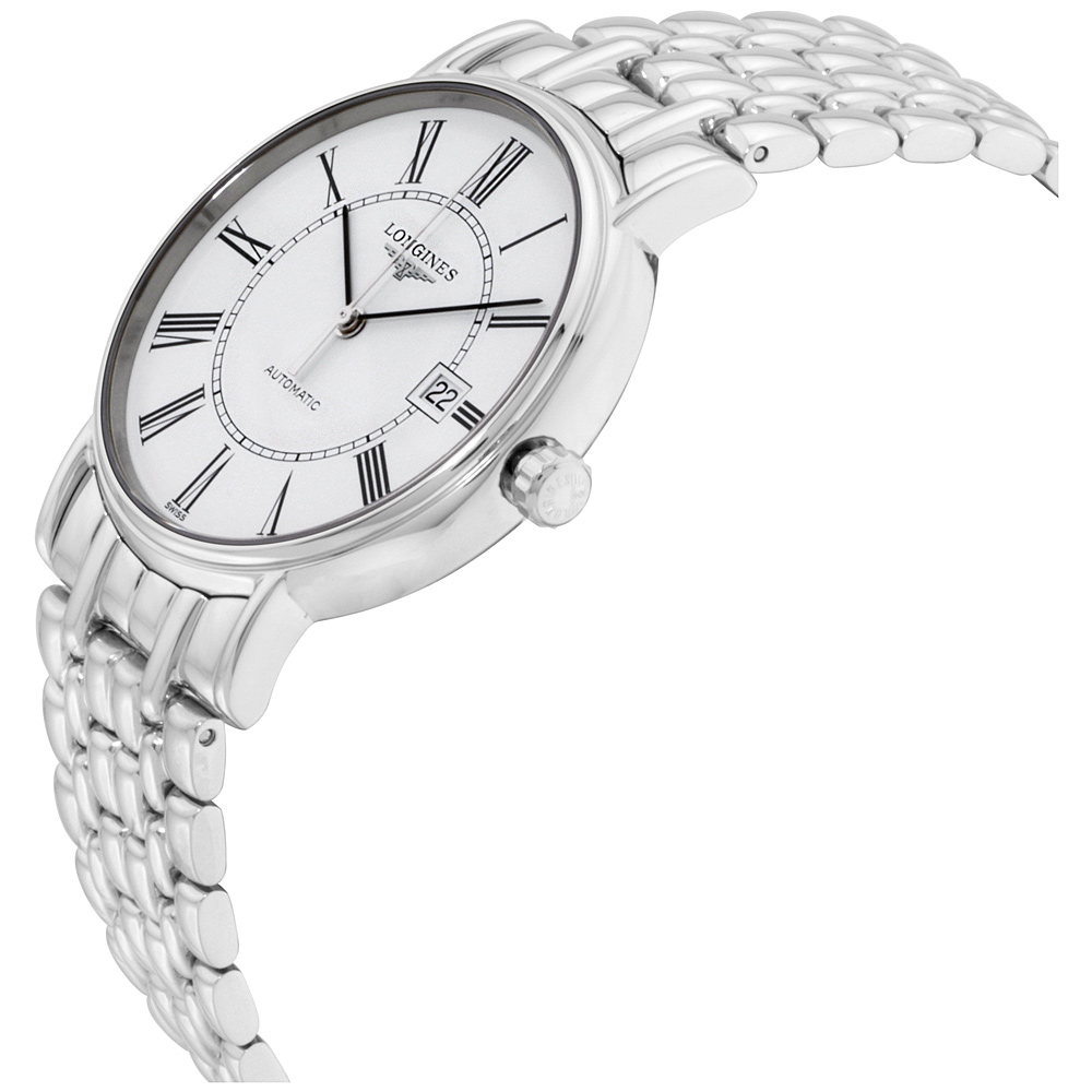 Longines Presence White Dial Stainless Steel Mens Watch L49214116