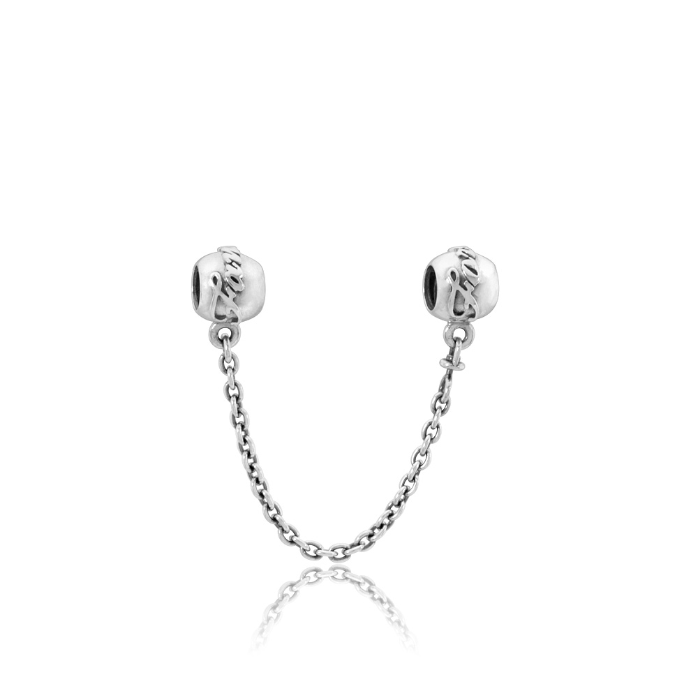 Pandora Family Ties Silver Safety Chain Bracelet 79178805 eBay