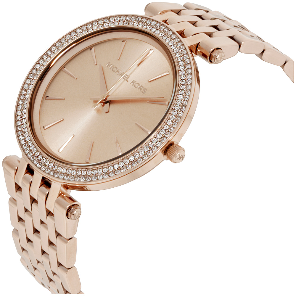 Michael Kors Darci Quartz Movement Rose Gold Dial Ladies Watch MK3192 ...