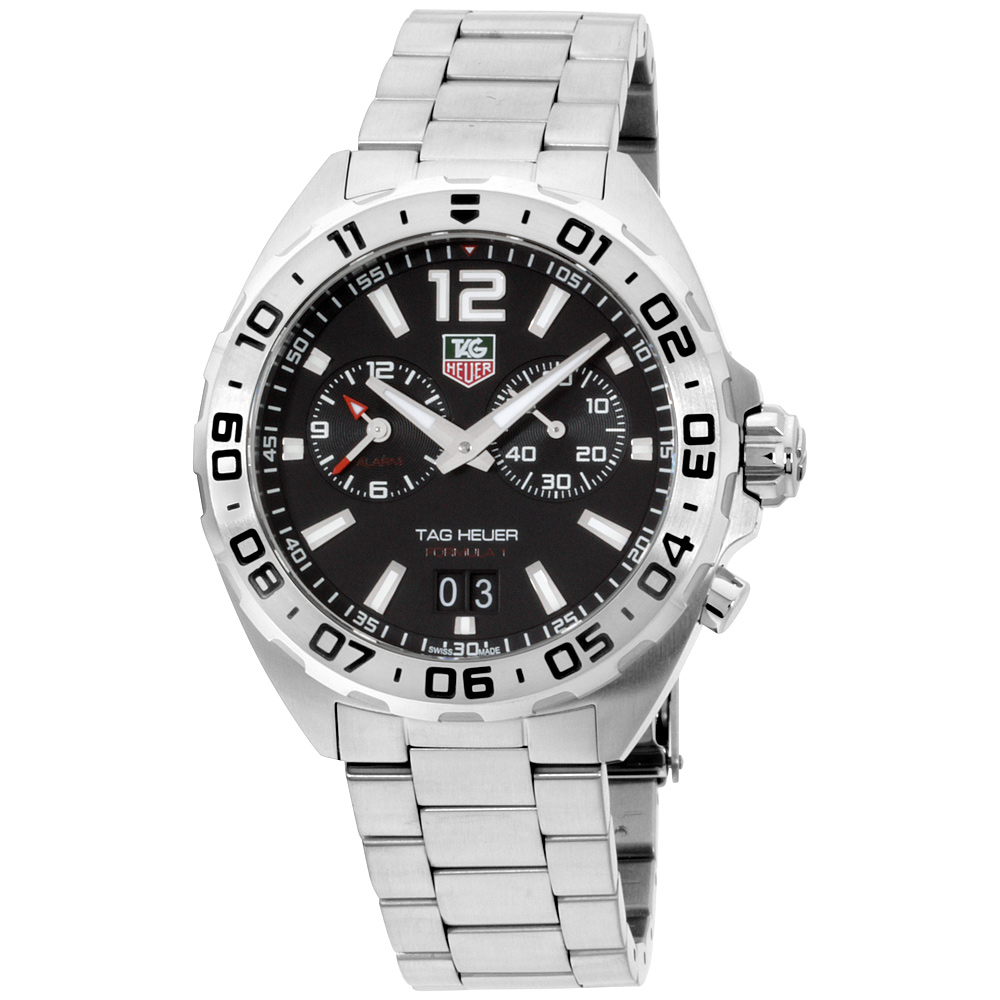 Tag Heuer Formula 1 Quartz Movement Black Dial Men's Watch WAZ111A ...