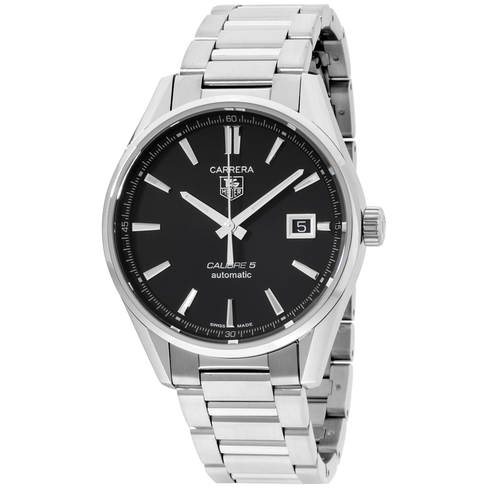 Tag Heuer Carrera Black Dial Stainless Steel Men's Watch WAR211A.BA0782