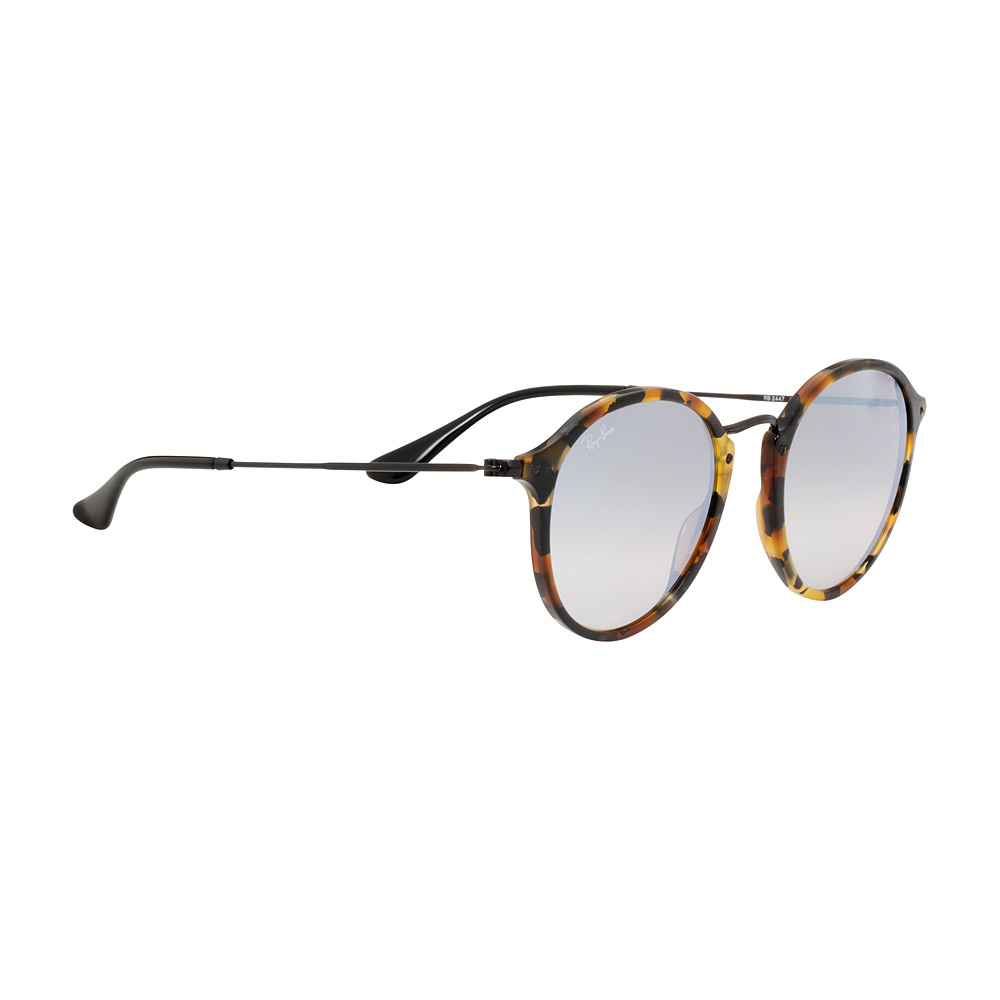 Ray-Ban Round Fleck Flash Grey Gradient Lens Sunglasses RB2447 3 Ray-Ban Round Fleck Flash Grey Gradient Lens Sunglasses RB2447 3