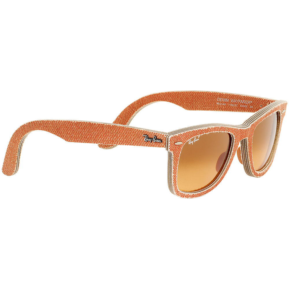 Ray Ban Wayfarer Acetate Frame Orange Gradient Lens Unisex Sunglasses Rb2140 8053672320954 Ebay