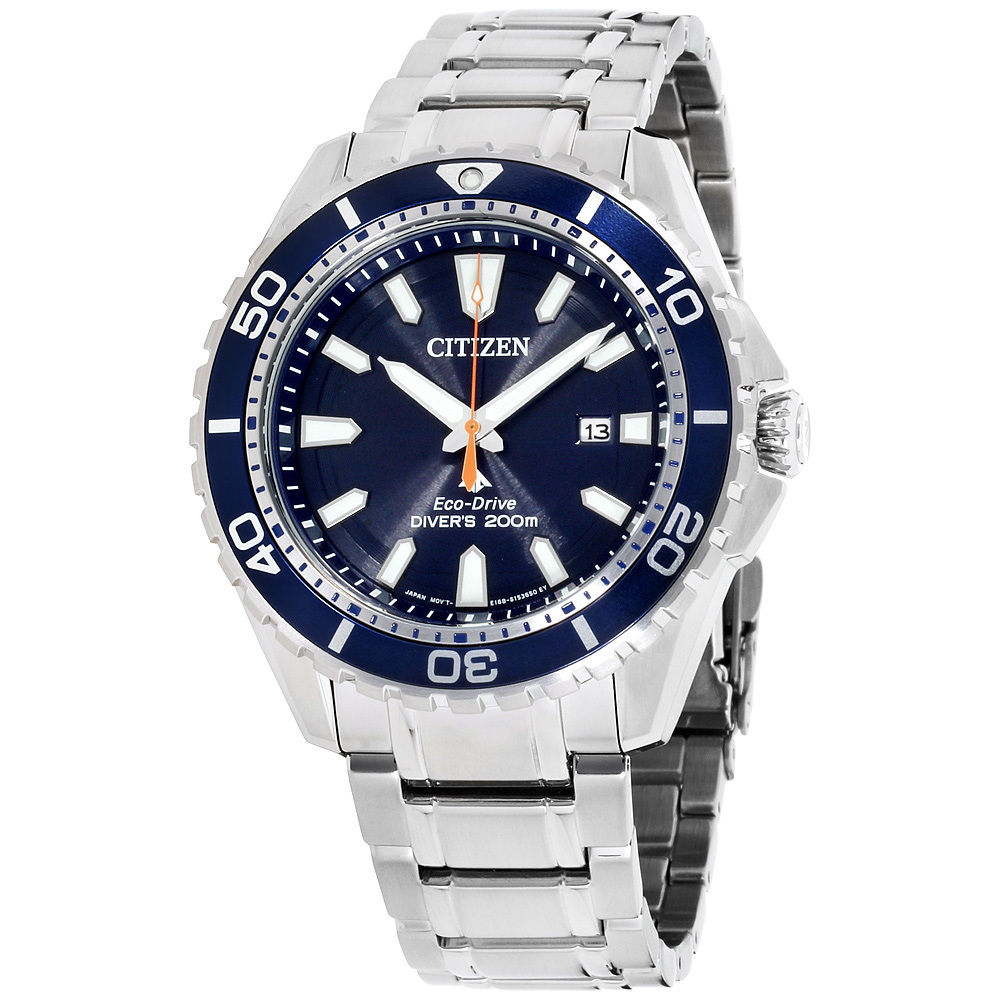 citizen promaster diver blue rubber strap watch