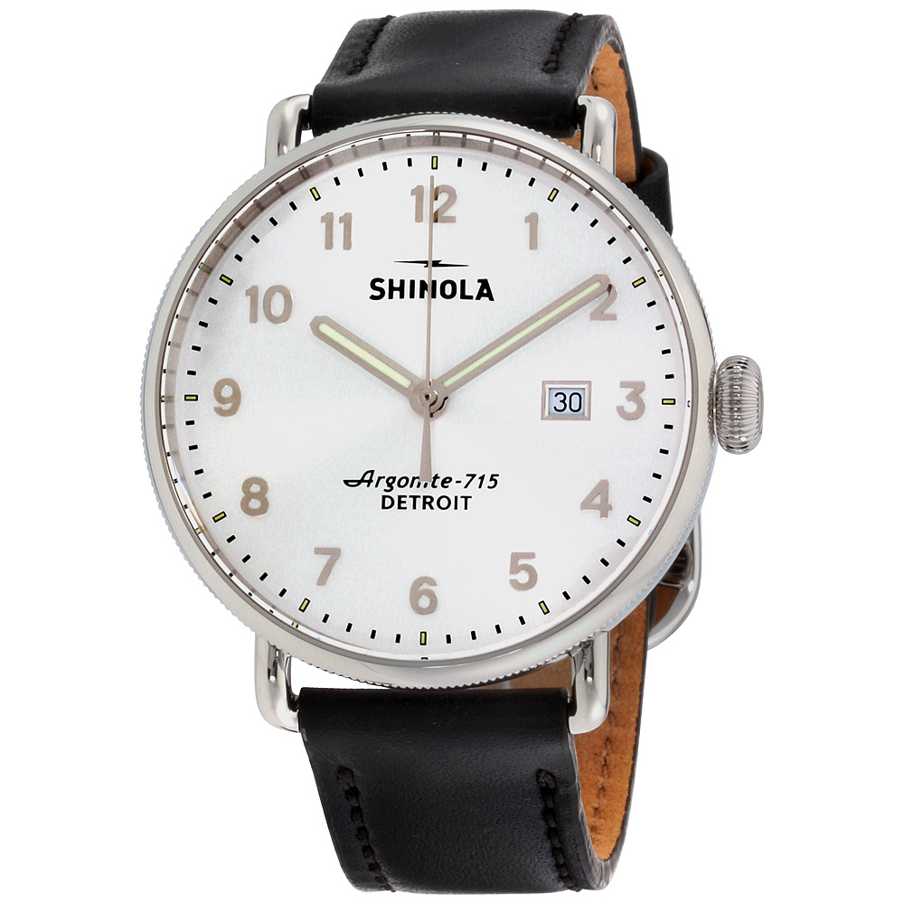 shinola men's canfield's black dial watch