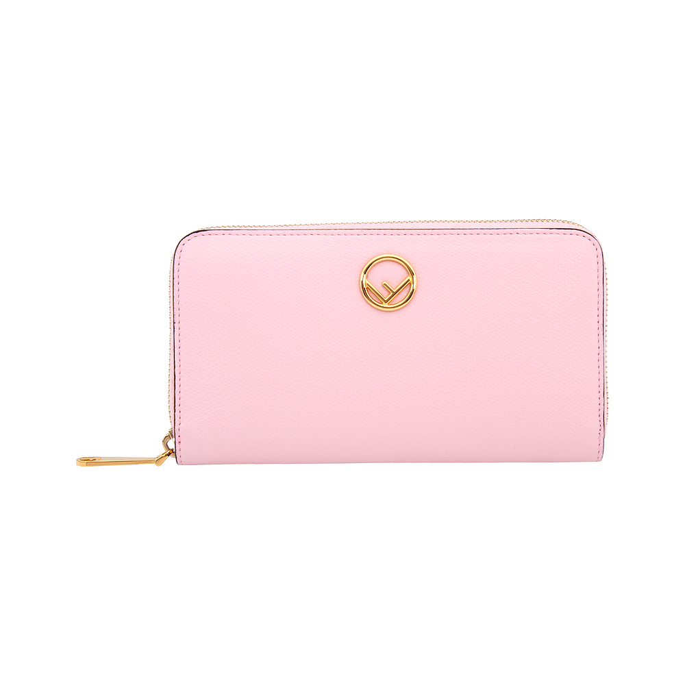 Fendi Zip-Around Ladies Large Pink Leather Wallet 8M0299A18BF01KW ...