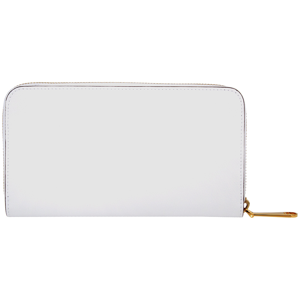 Fendi Zip-Around Ladies Large White Leather Wallet 8M0299A18BF11CB | eBay